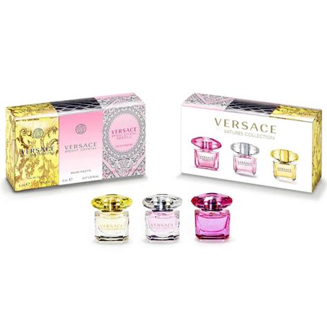 versace female miniature trio collection|Versace trio collection.